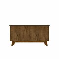 Designed To Furnish Yonkers Sideboard with Solid Wood Legs & 2 Cabinets in Rustic Brown 33.07 x 62.99 x 14.96 in. DE2616346